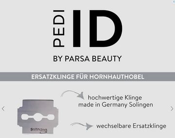 PARSA Beauty Nagelhautmesser PARSA Beauty ID Hornhauthobel Ersatzklingen (10 Stück)