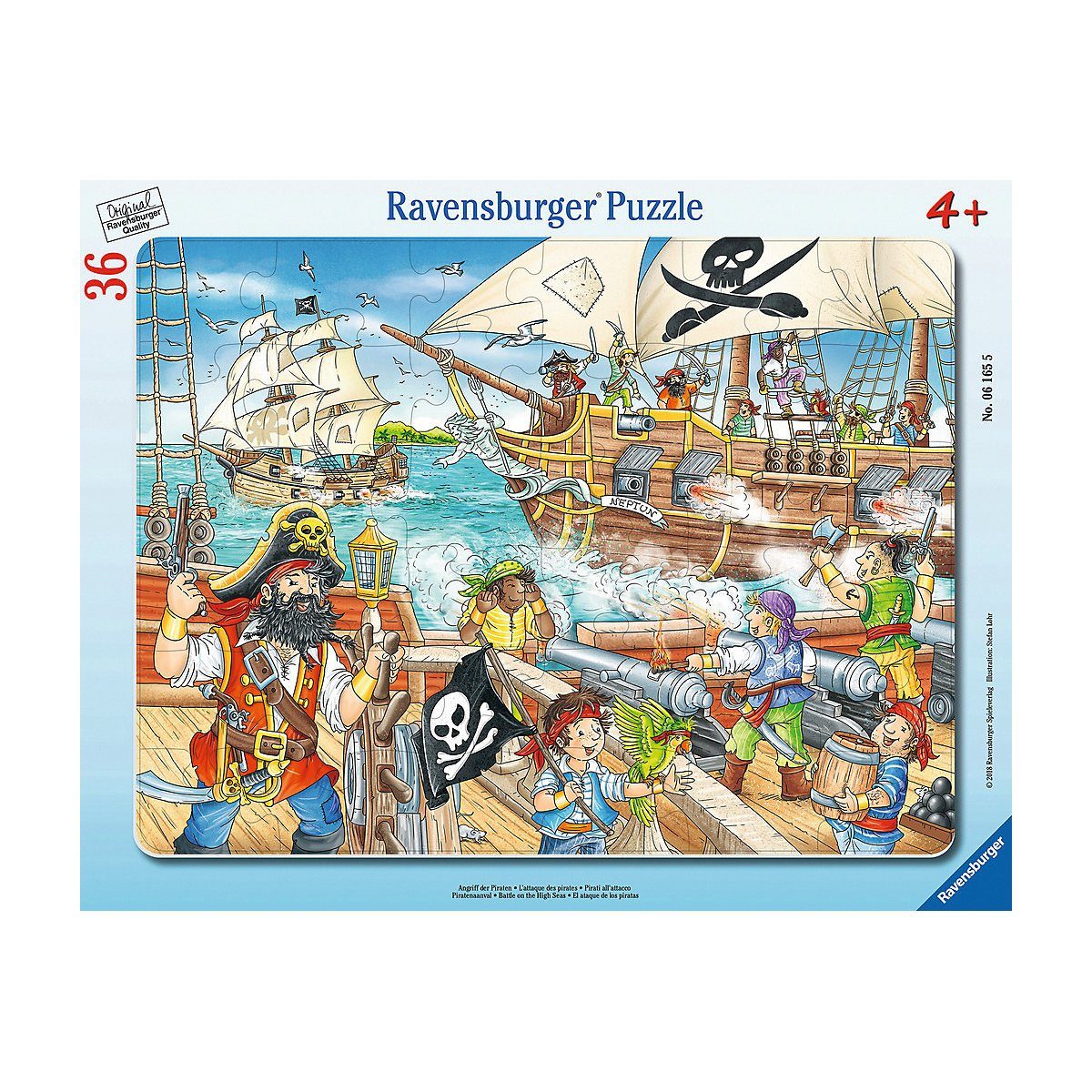 Ravensburger Puzzle »Rahmen-Puzzle, 36 Teile, 32,5x24,5 cm, Angriff der«,  Puzzleteile online kaufen | OTTO