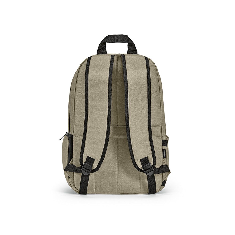 CABBEL Rucksack Rucksack 22L Laptop 17 Zoll wasserdicht rPET Trolley nachhaltig 22L (Rucksack, 1-tlg., Einzelartikel), Kamel, recyceltes Polyester, gepolstert, ergonomisch, Schulterriemen