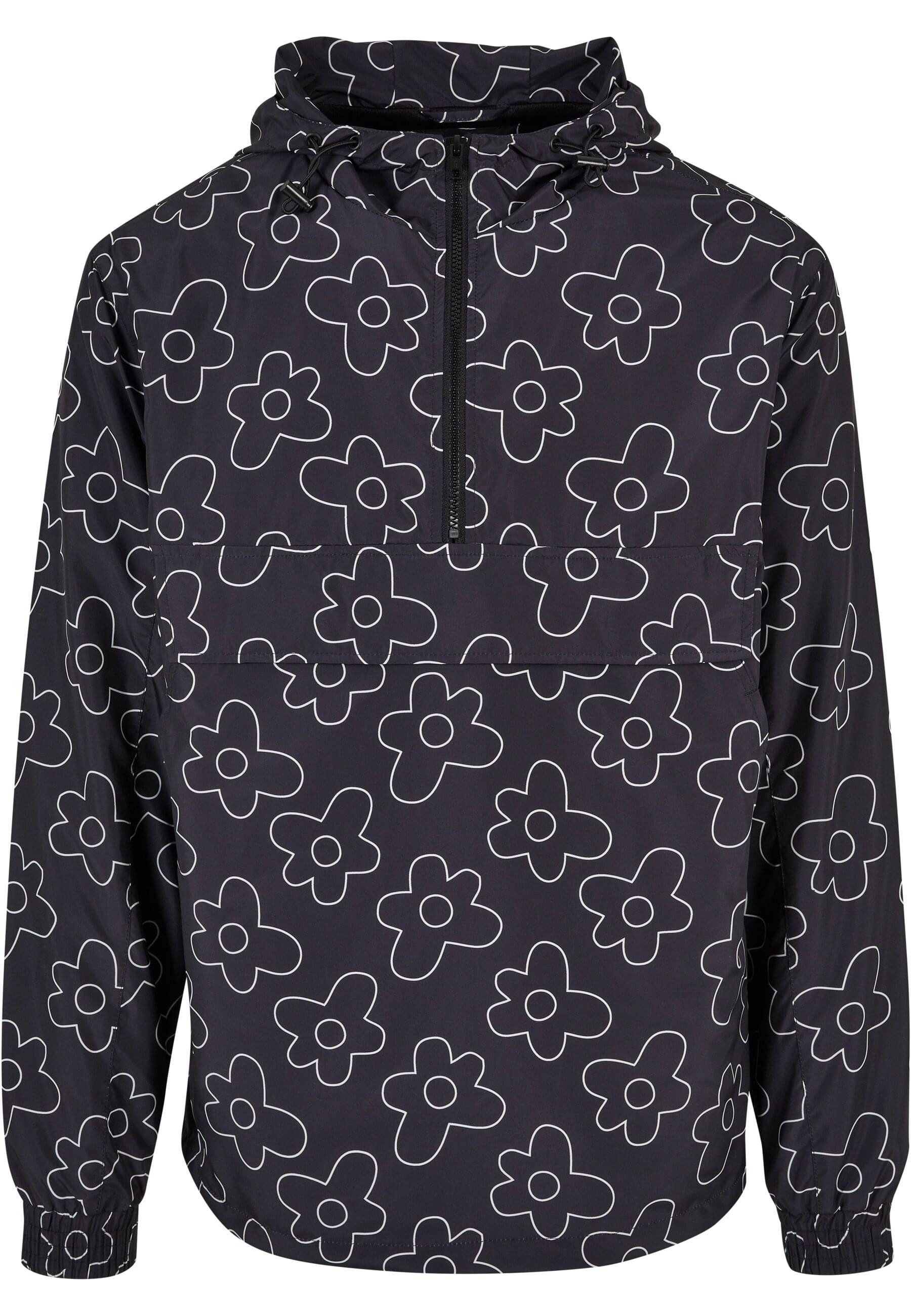 URBAN CLASSICS Windbreaker Urban Classics Herren Flower AOP Pull Over Jacket (1-St)