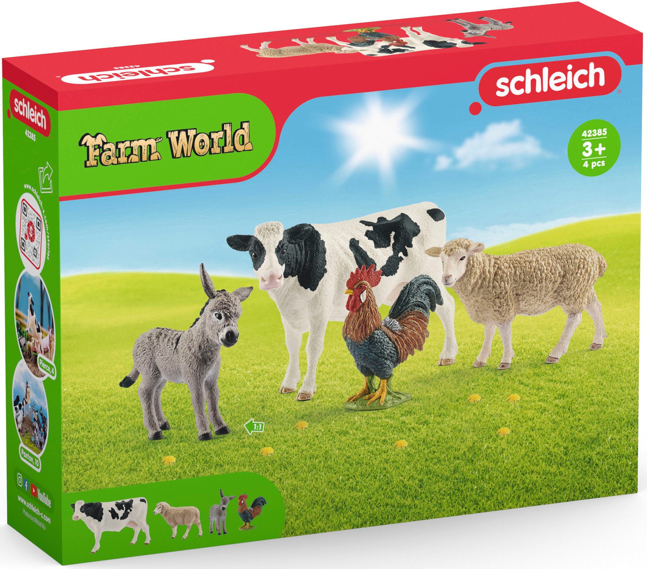 Schleich® Spielfigur FARM WORLD, Starter Set (42385), (Set) | Bauernhof-Figuren