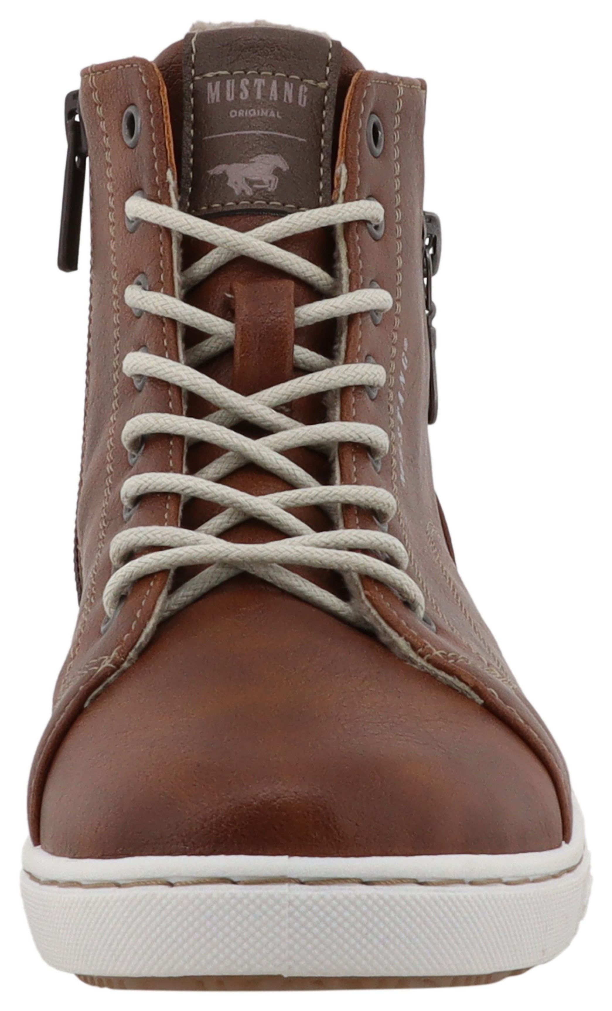 Mustang Shoes Tuala Winterstiefelette Schnürboots mit Reißverschluss