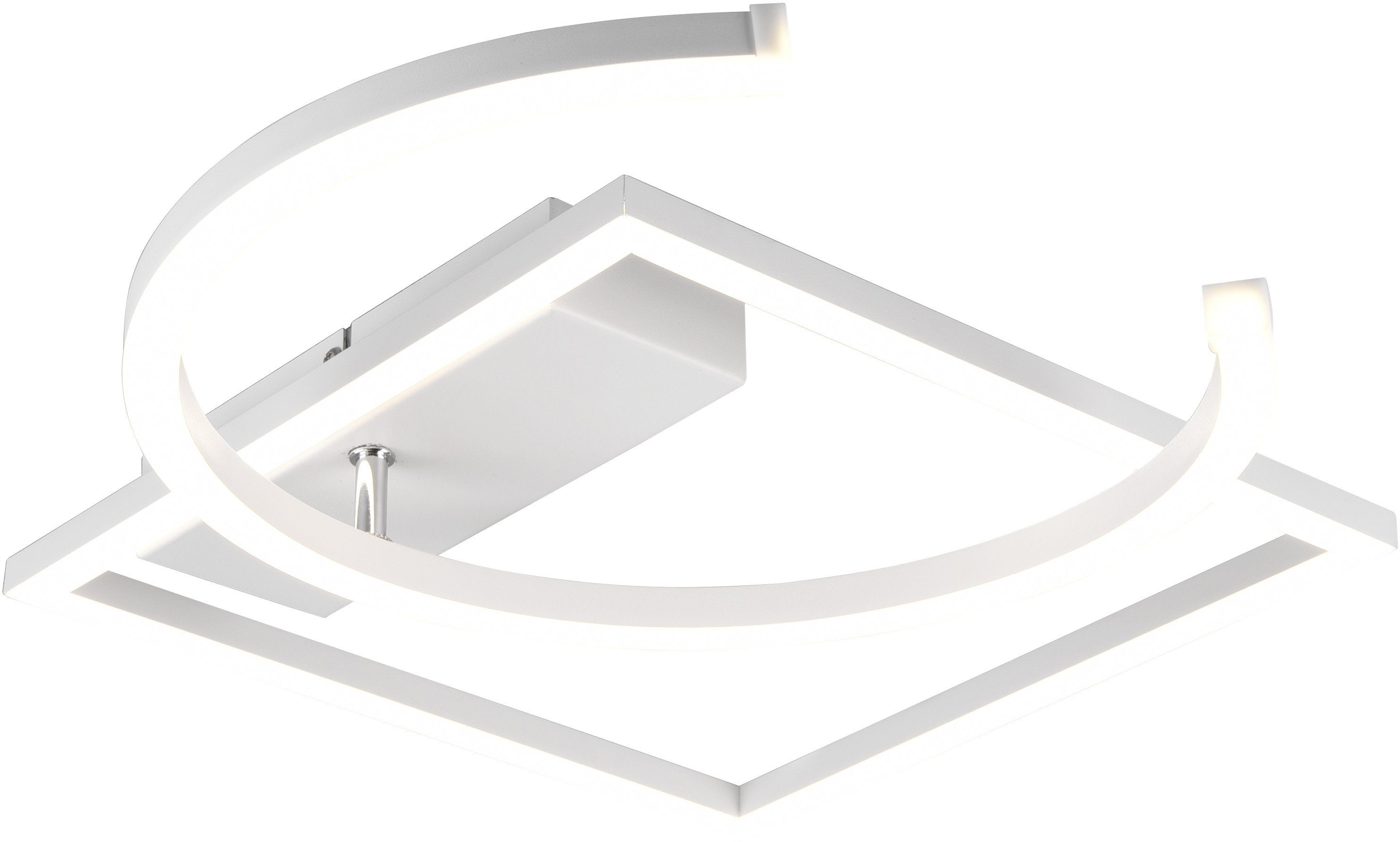 Reality Leuchten LED Deckenleuchte PIVOT, mehrere Helligkeitsstufen, LED fest integriert, Neutralweiß, über Wandschalter dimmbar, zur Wand-und Deckenmontage geeignet
