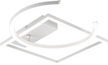 TRIO Leuchten LED Deckenleuchte PIVOT, mehrere Helligkeitsstufen, LED fest integriert, Neutralweiß, über Wandschalter dimmbar, zur Wand-und Deckenmontage geeignet