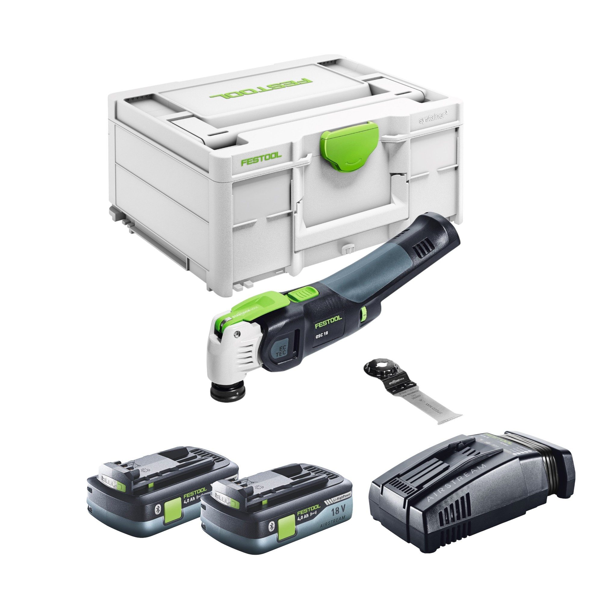 FESTOOL Akku-Multifunktionswerkzeug Festool VECTURO OSC 18 E-Basic Akku Oszillierer 18 V Starlock Max (57