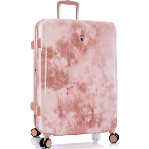 Heys Hartschalen-Trolley Tie-Dye pink, 76 cm, 4 Rollen, Hartschalen-Koffer Reisegepäck TSA Schloss Volumenerweiterung