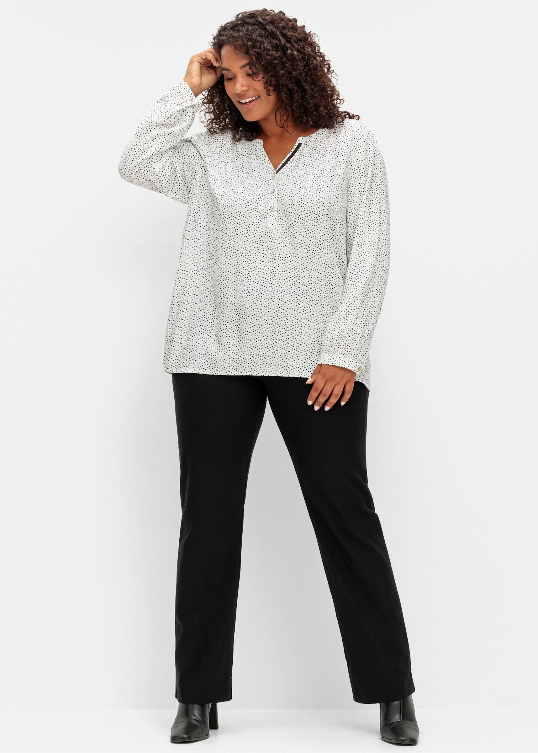 Sheego Klassische Bluse Tunika . (2-tlg) günstig online kaufen