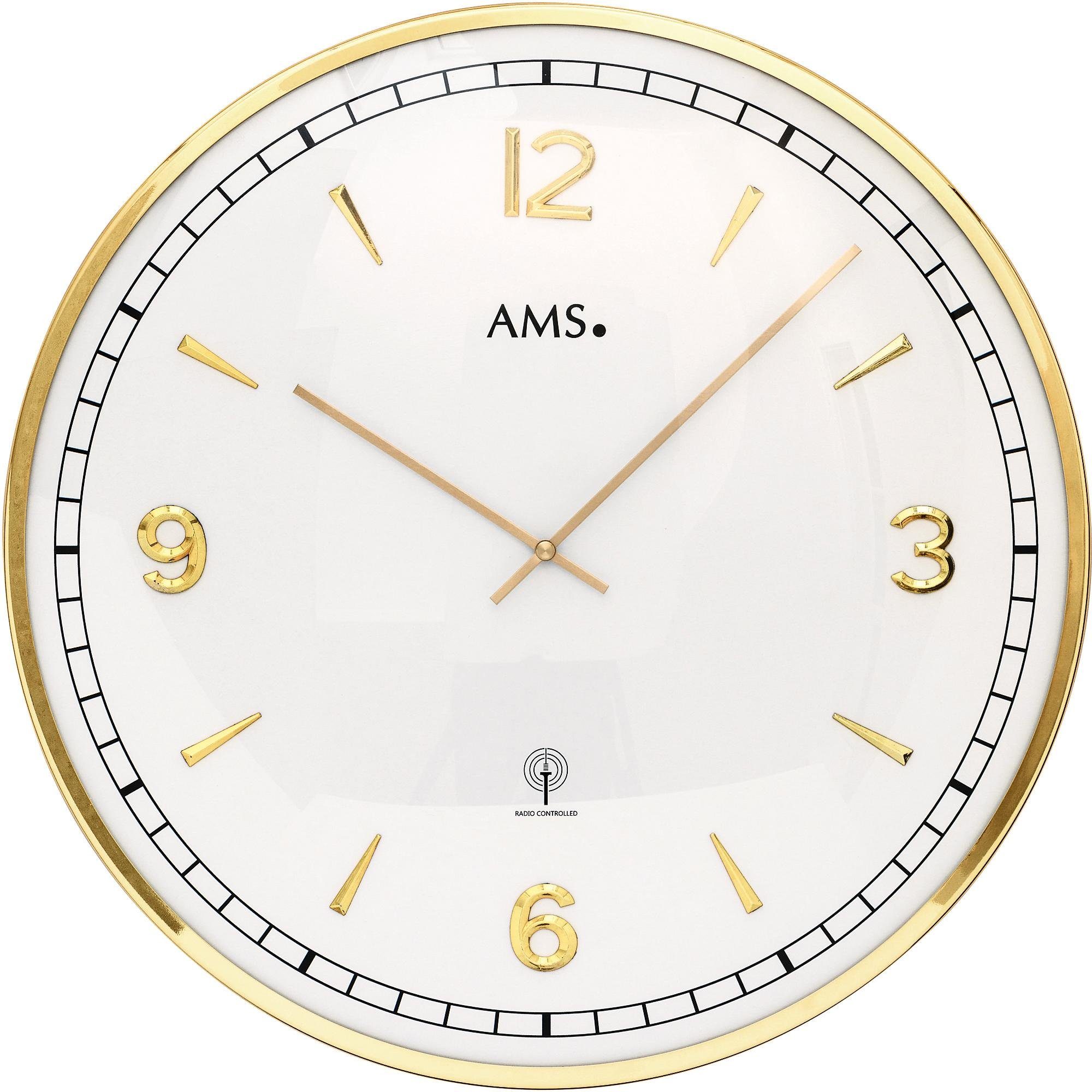 AMS Funkwanduhr F5609 (Quarzuhr, Ø ca. günstig online kaufen