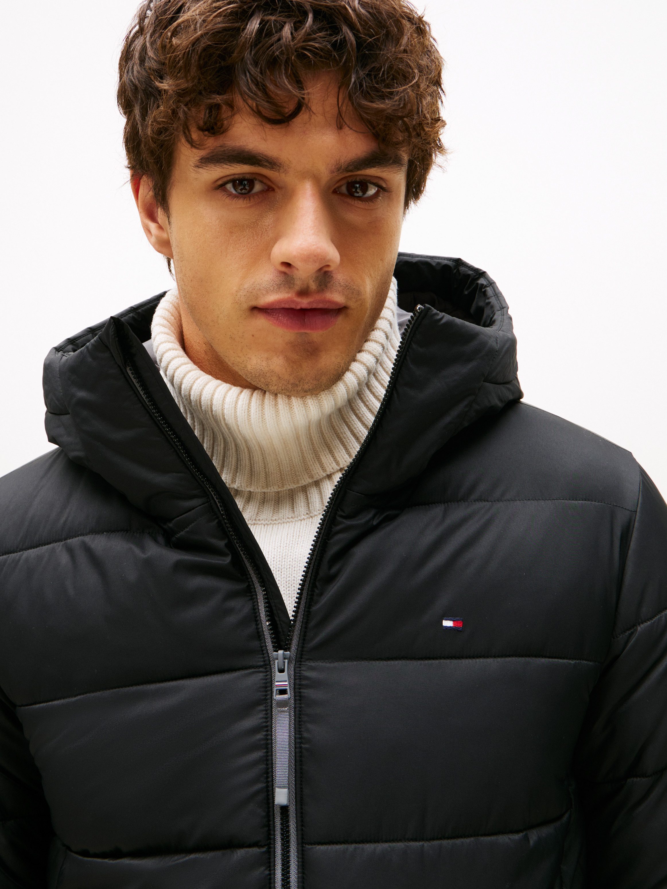 Tommy Hilfiger Steppjacke MID WEIGHT HOODED günstig online kaufen