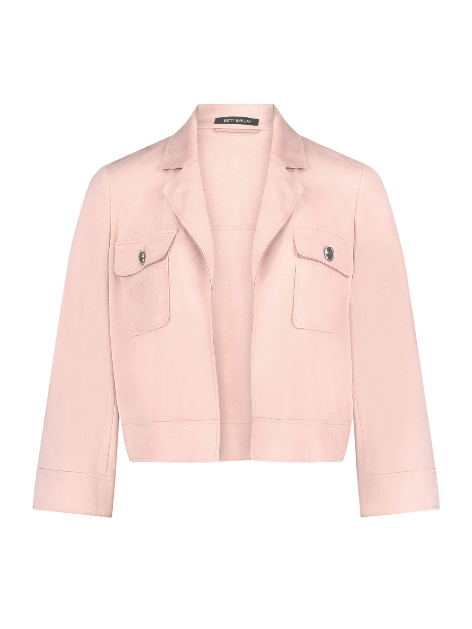 Betty Barclay Jackenblazer rosa,Casual,Polyester,Unifarben,Reverskragen,3/4 Arm,Casual Fit