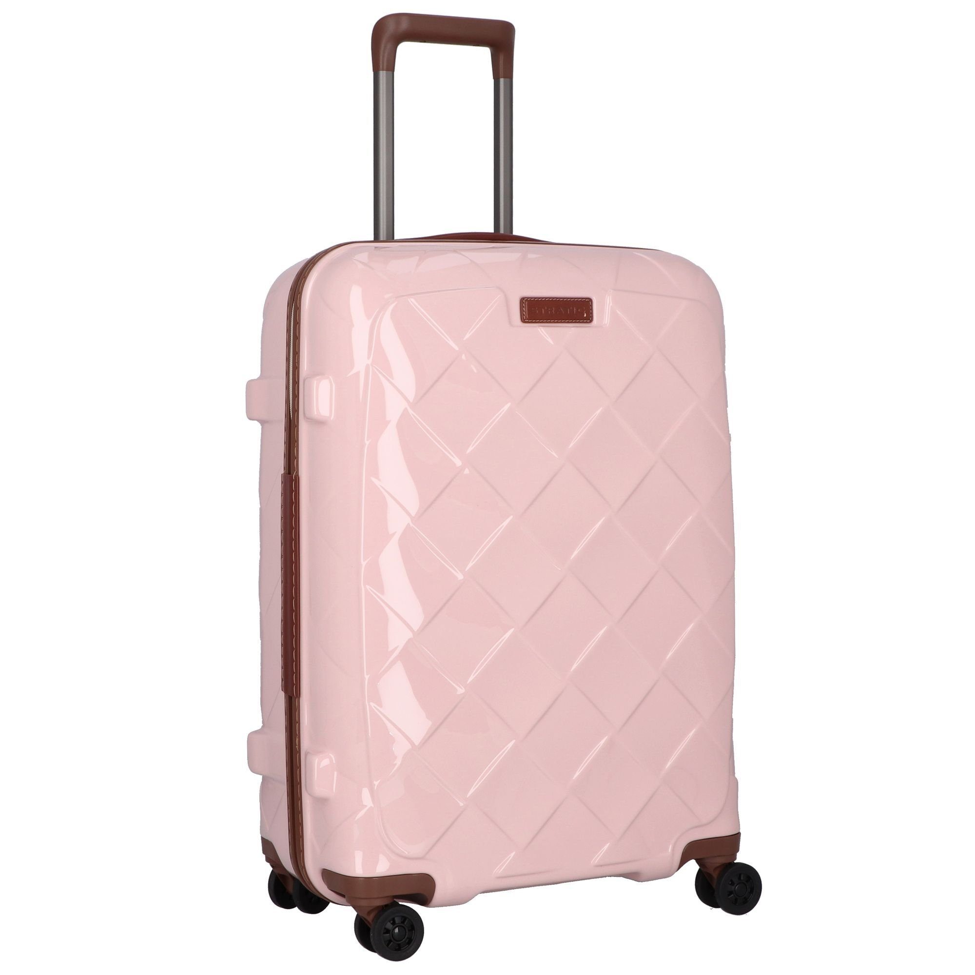 Stratic Hartschalen-Trolley Leather & More, 4 Rollen, Polycarbonat