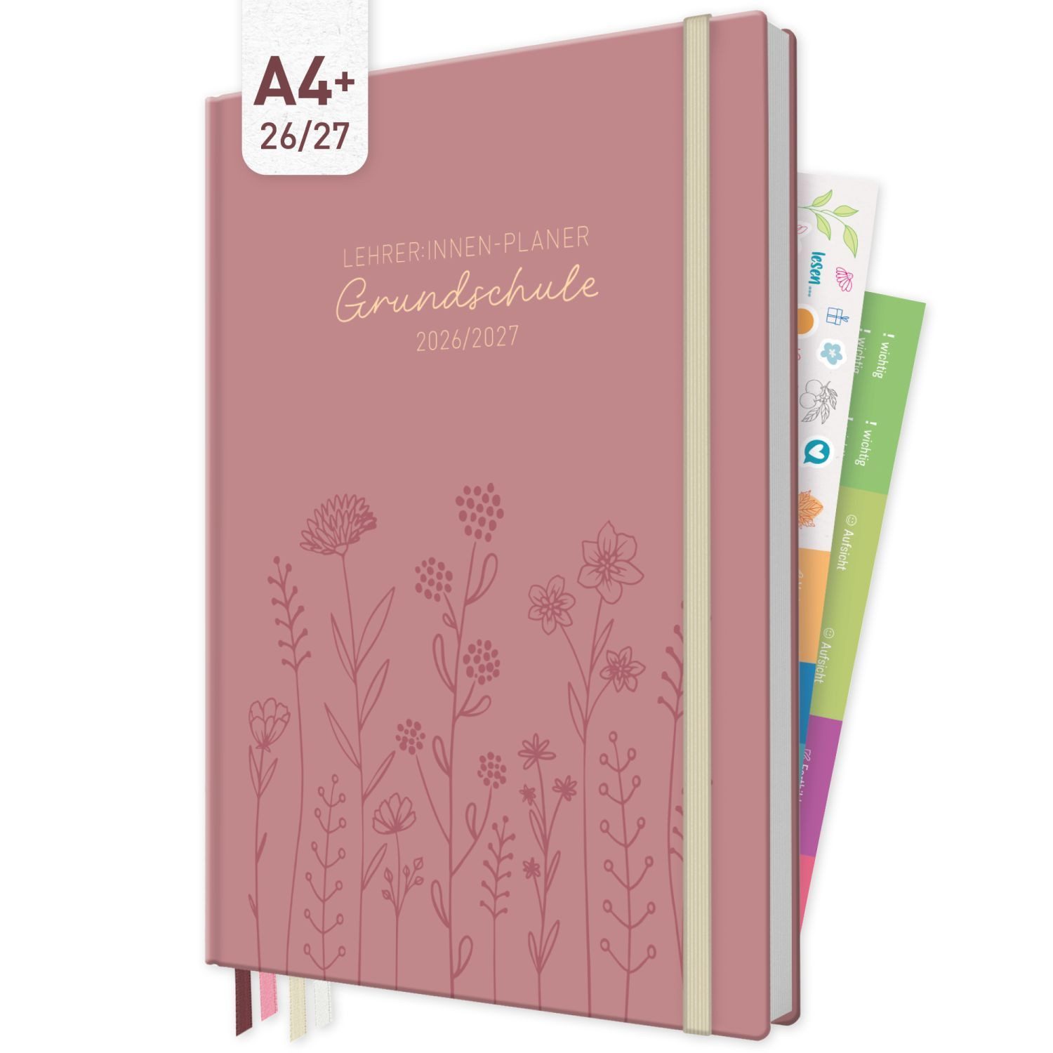 Häfft Lehrerkalender Lehrer-Planer Grundschule Maxi 2026/2027 / A4+