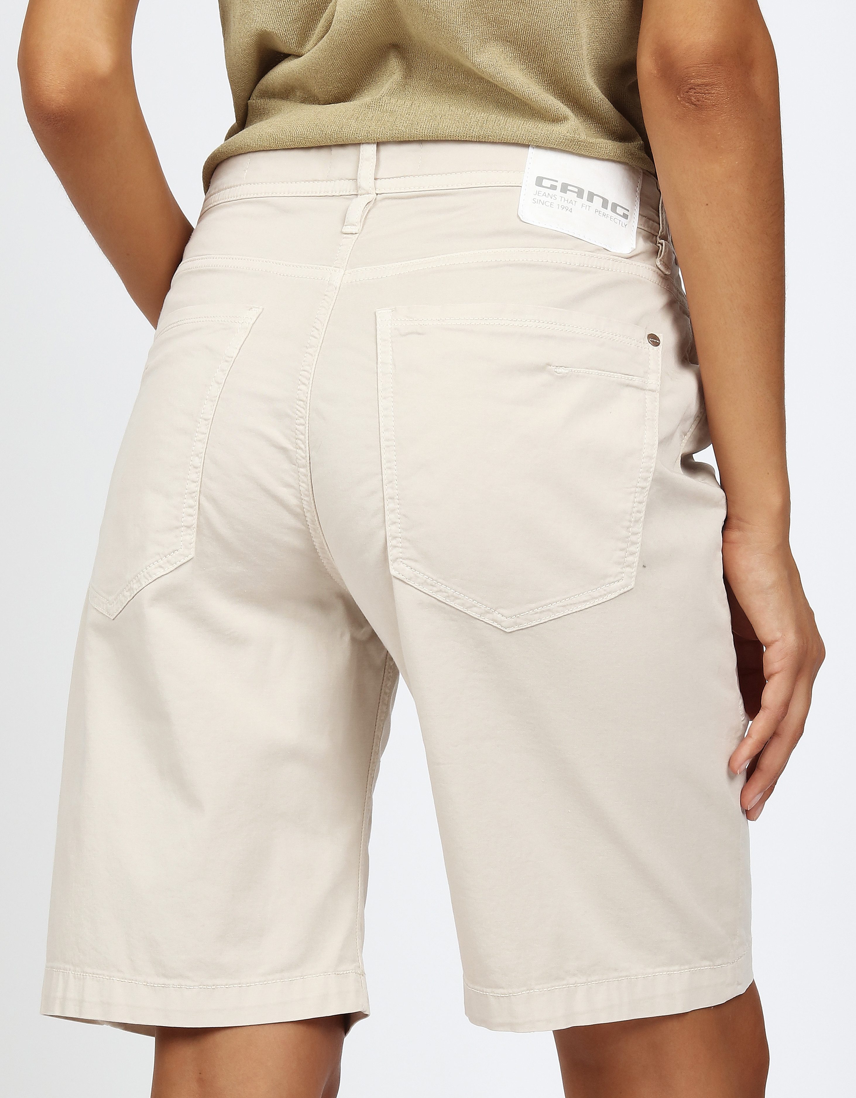GANG Jeansshorts 94NICA WORKER SHORTS mit Kordel