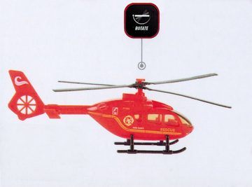 Spielzeug-Hubschrauber Hubschrauber mit Auto Feuerwehr Polizei Ambulance Einsatzfahrzeug Modell Helicopter Spielzeugauto Spielzeug Geschenk Kinder 83 (Ambulance-Gelb)