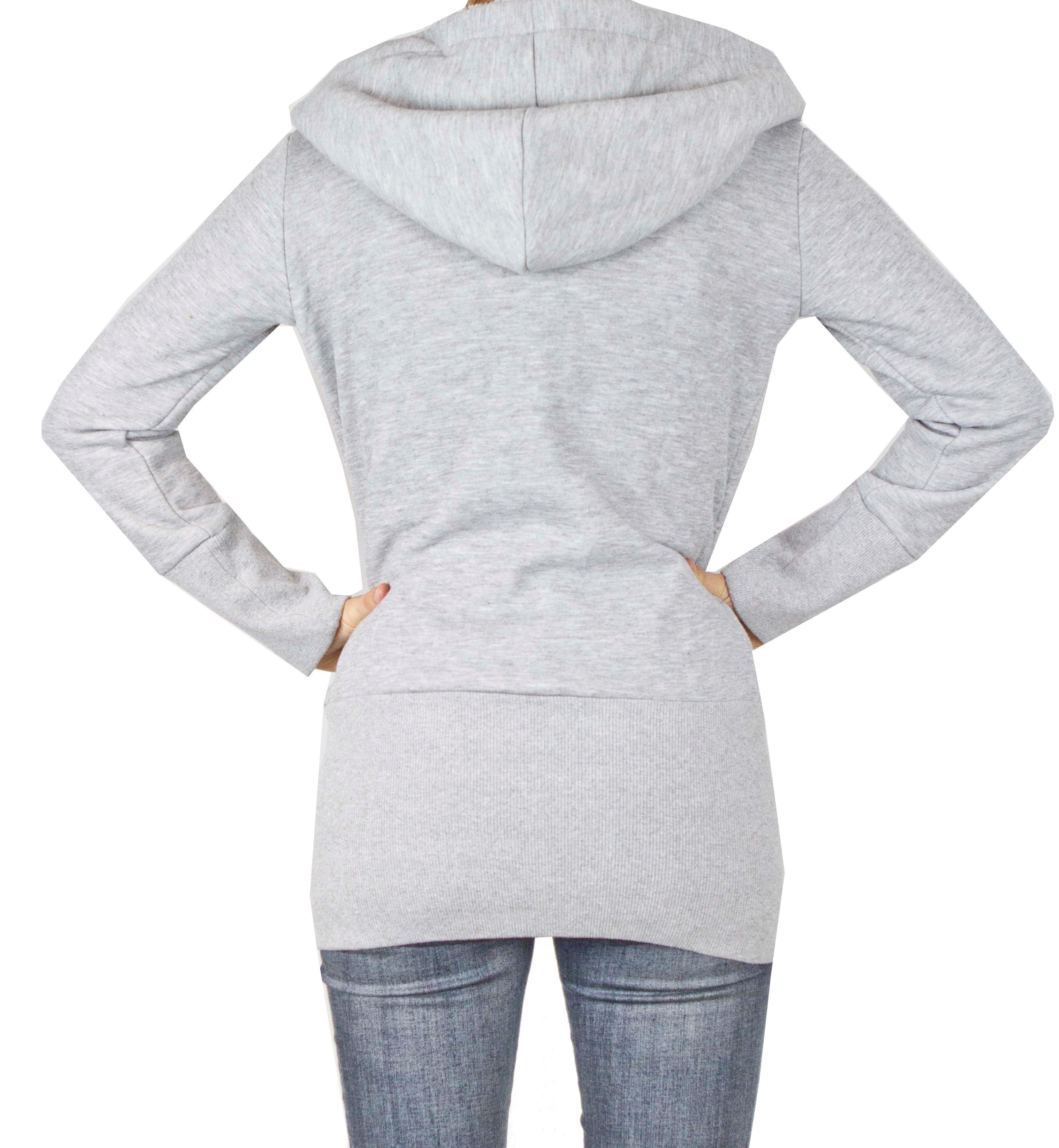AvaMia Kapuzenpullover Damen Hoodie Kapuzenpullover Fleece günstig online kaufen