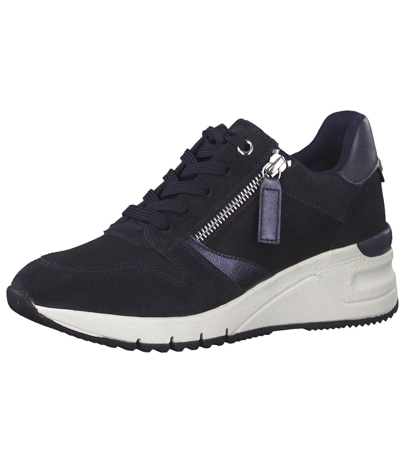 COMB) Blau (NAVY Tamaris Sneaker Leder/Textil Sneaker