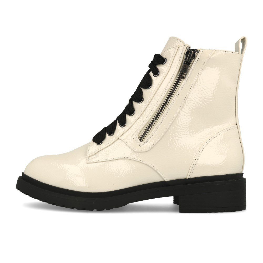 La Strada 968013 Stiefel White Patent Stiefelette