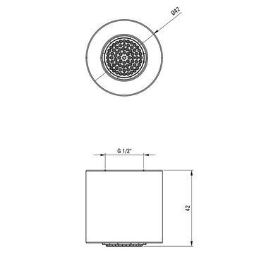 Lomadox Badarmatur SILIA-30 Unterputz-Duscharmatur, 4-teilig, schwarz