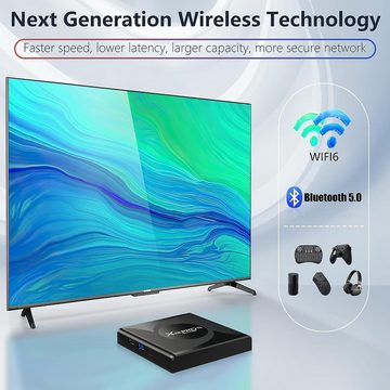 Novzep Streaming-Box Bluetooth 5.0 Android TV Box, 8K UHD Videos, 2.4G/5G Dual WiFi
