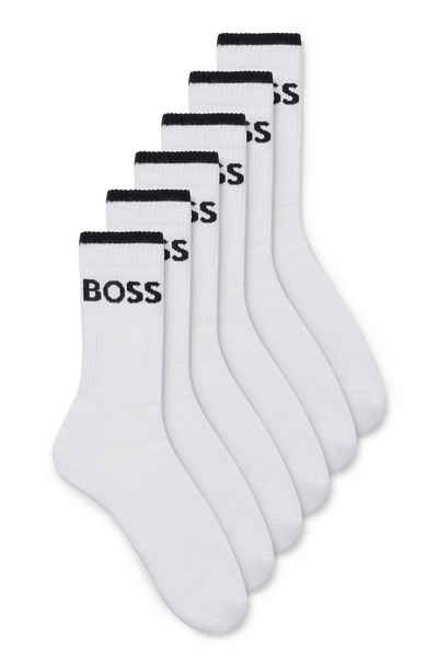 BOSS Businesssocken 6P QS Stripe CC (Packung, 6er)