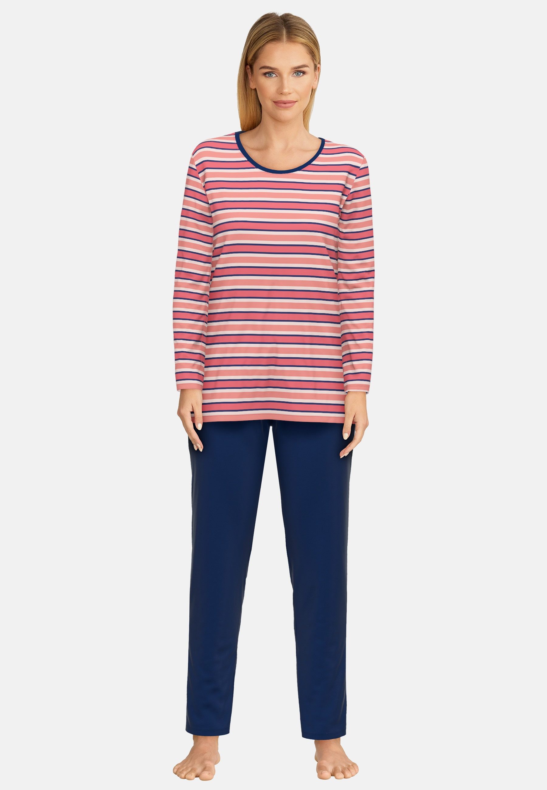 GÖTZBURG Pyjama Herbstblume Langarm, Rundhalsausschnitt, Oberteil günstig online kaufen