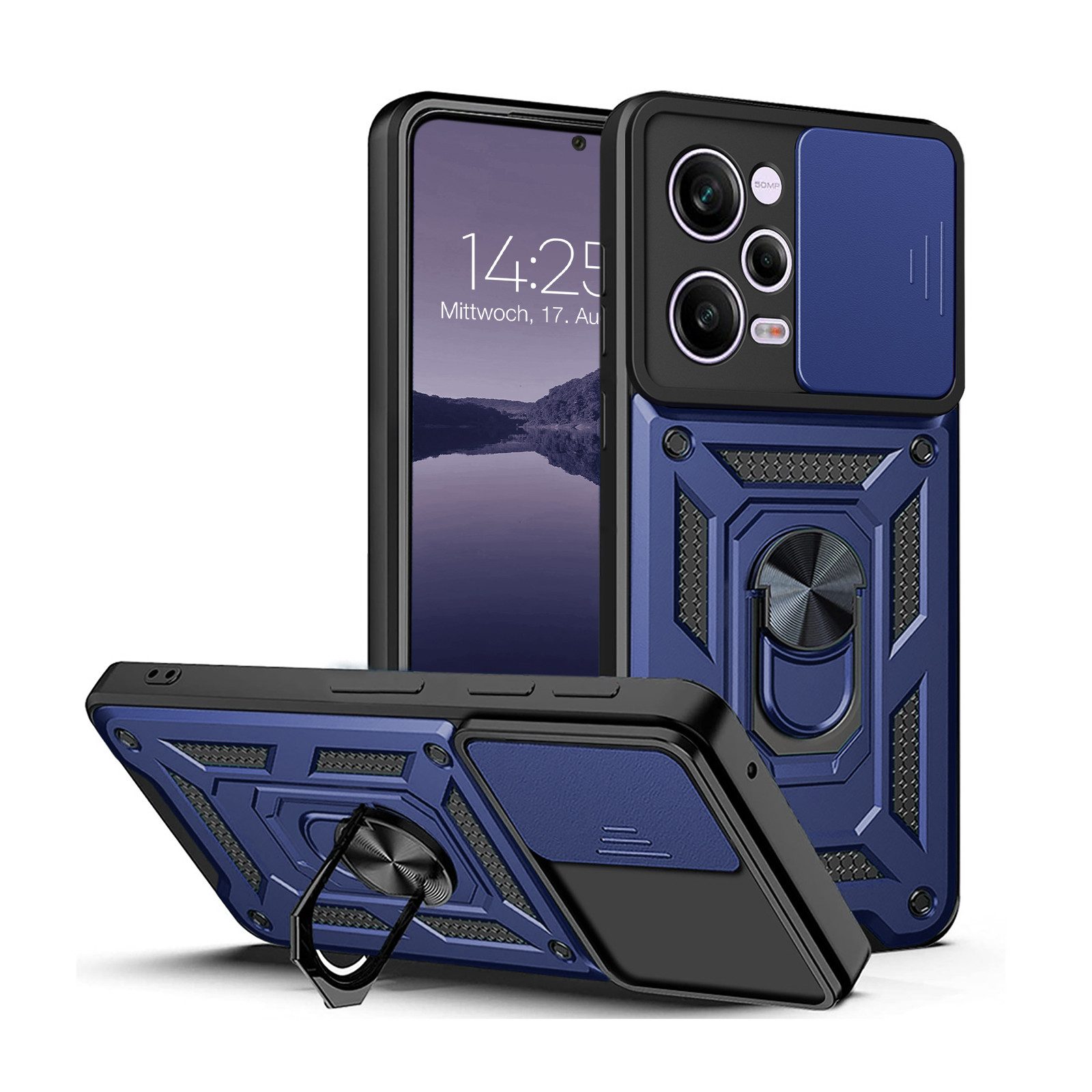 Tec-Expert Handyhülle Outdoor Cover Hülle für Xiaomi Redmi Note 12 Pro 5G 6.67 Zoll, 6.67", Premium Hülle mit Kameraschutz aus verstärktem Polycarbonat