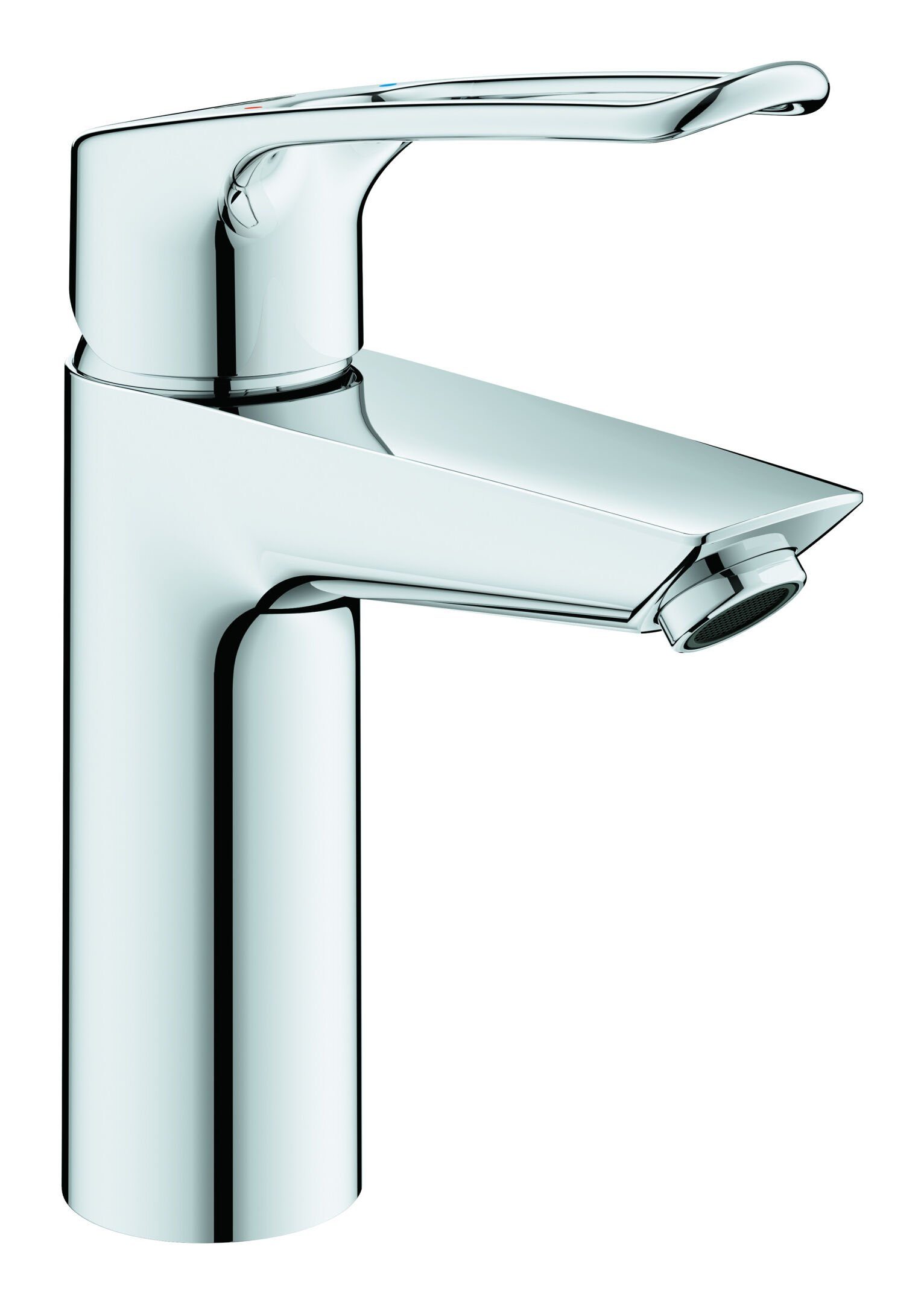 Grohe Waschtischarmatur Eurosmart Einhand offener Hebel mit Push-open-Ablaufgarnitur M-Size