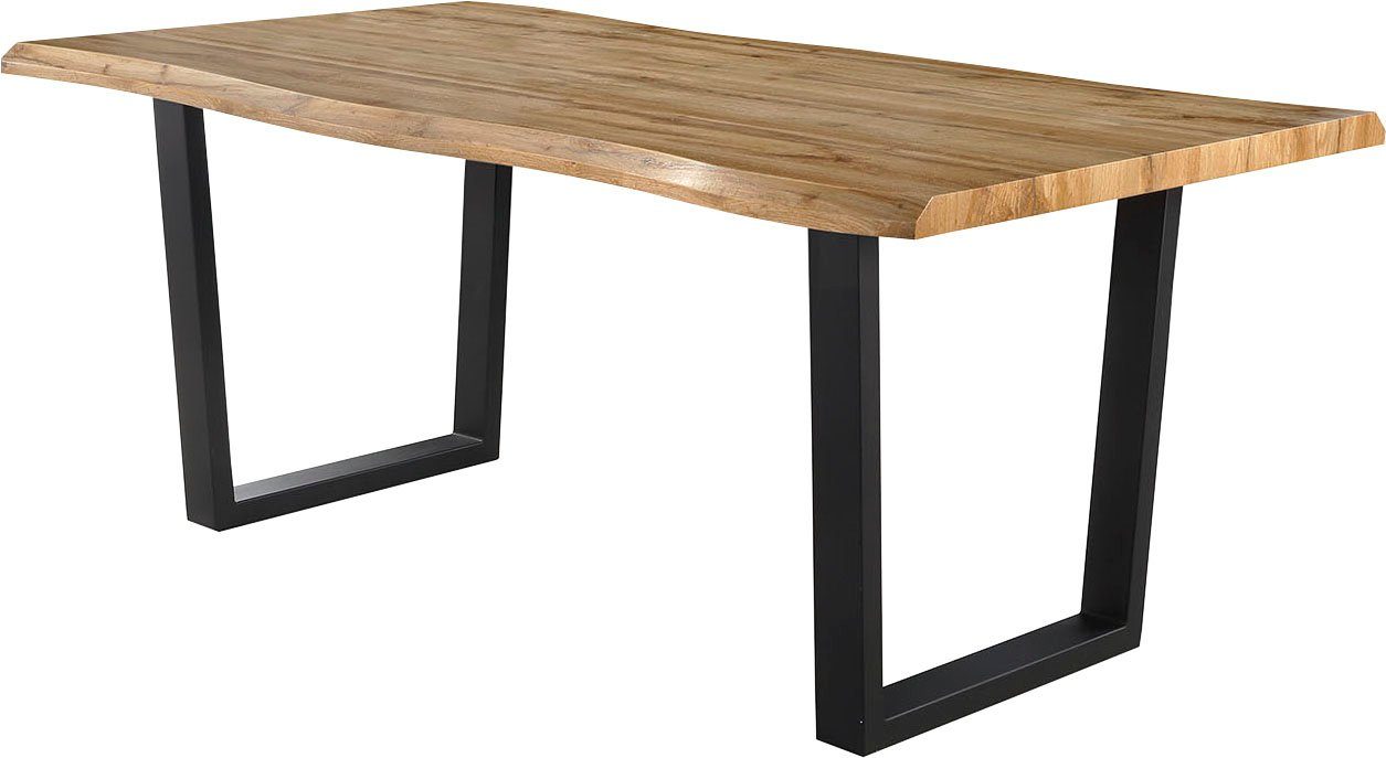Jockenhöfer Gruppe Esstisch Margot, 180x90 cm geschwungene Baumkantenoptik günstig online kaufen