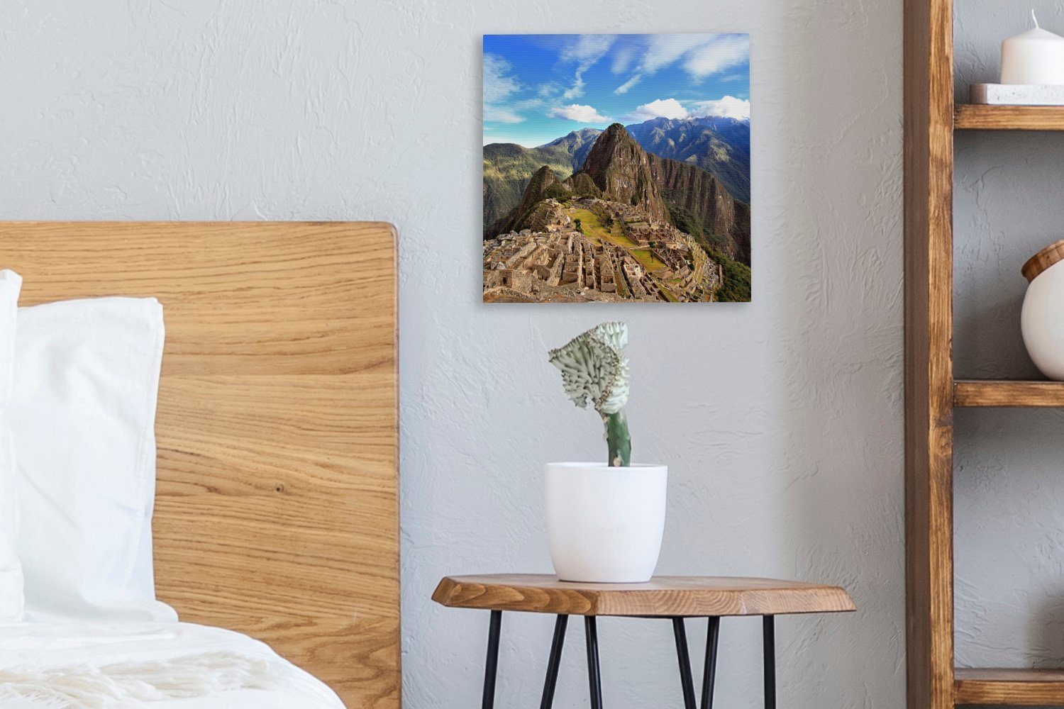 Wohnzimmer Bilder für - Picchu (1 Peru Leinwand Leinwandbild - Machu St), Schlafzimmer OneMillionCanvasses® Berg,