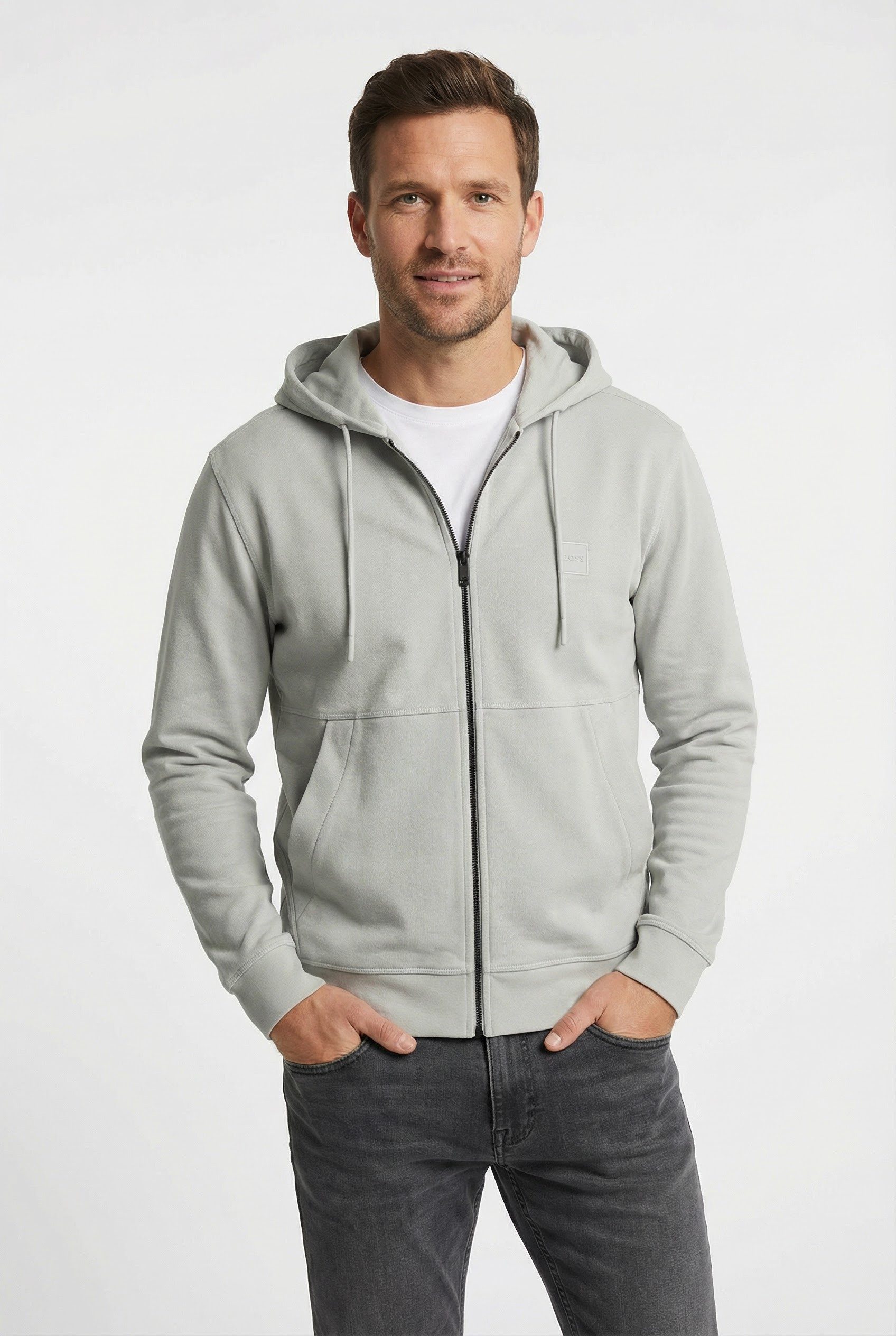 BOSS ORANGE Kapuzensweatjacke Zetalky mit Kängurutasche