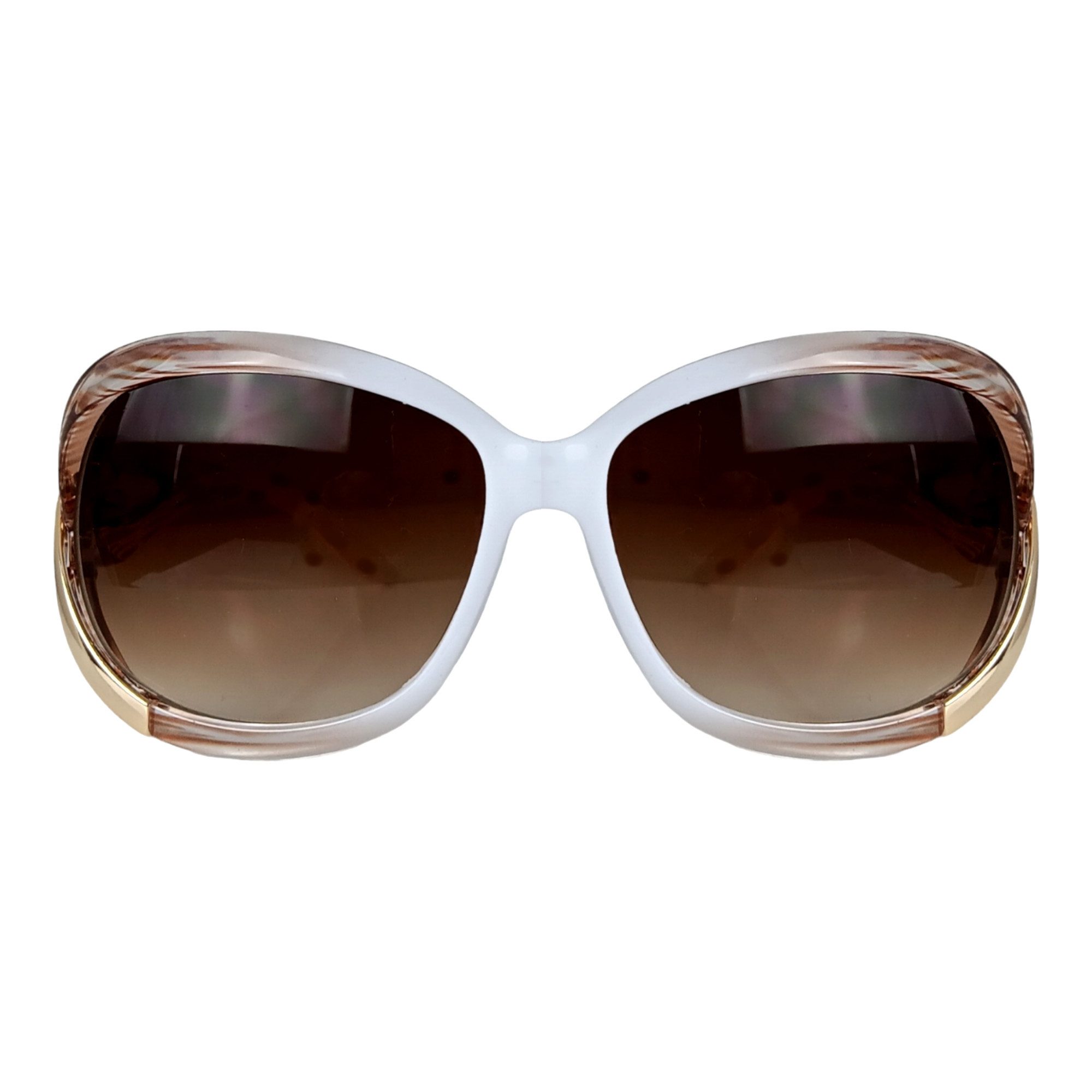 Rennec Sonnenbrille Damen Oversized Brille mit geschwungenen Brillenbügeln (inklusive Brillenbeutel) Große Designer Brille Gläser UV400 Getönt Oval