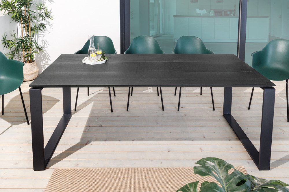 riess-ambiente Gartentisch FLOATING 210cm anthrazit- WPC-Bohlen, Aluminium, wetterfest, Holzoptik (Einzelartikel, 1-St), Garten · Metall · Outdoor · Terrasse · Industrial Design · Modern