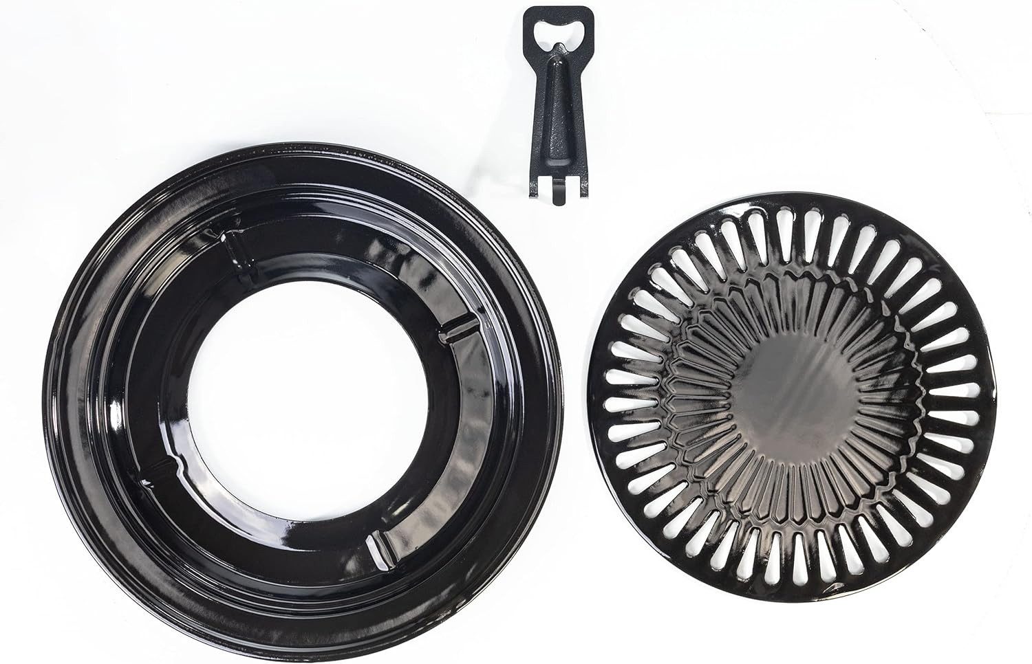 campingmann Grillplatte Grillplatte für mobile Gaskocher Antihaftbeschichtet (1-St), Grillen BBQ Grillaufsatz für Gaskocher