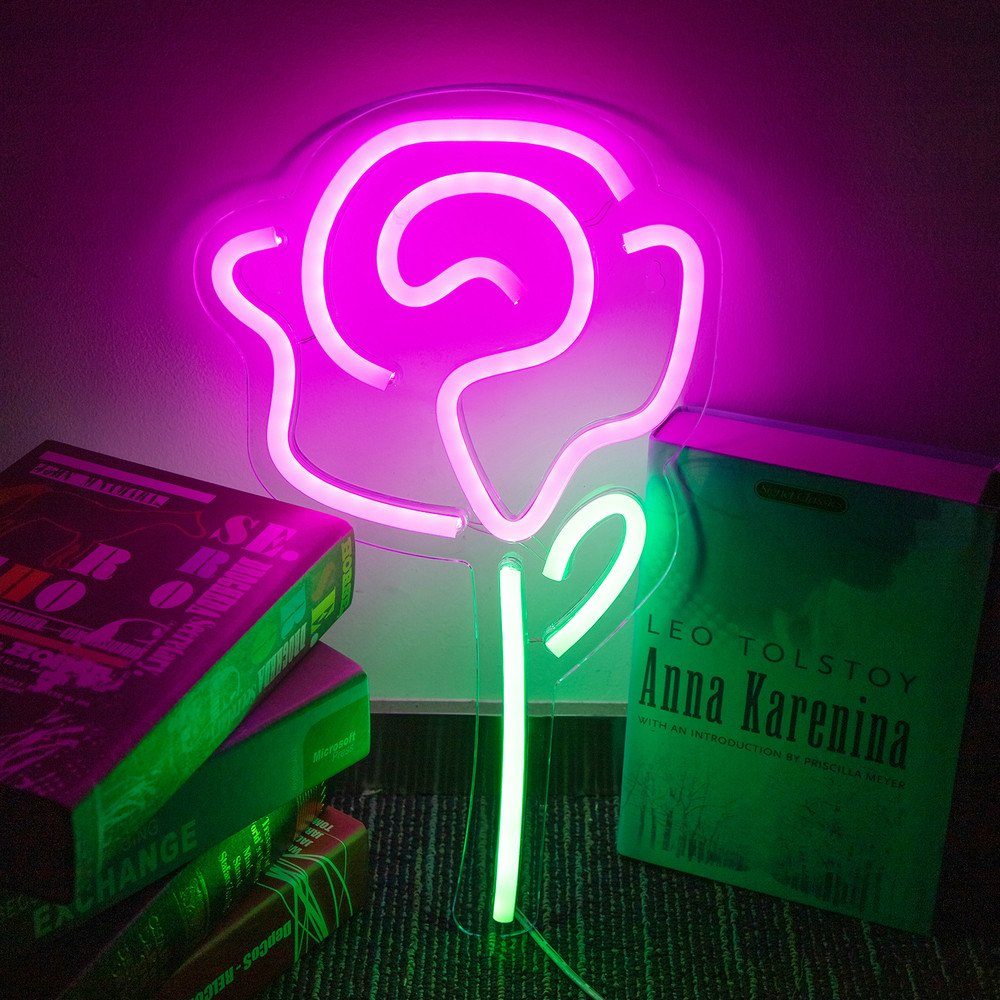 Rosnek LED Dekolicht Neon Lampe,Rose Ananas günstig online kaufen
