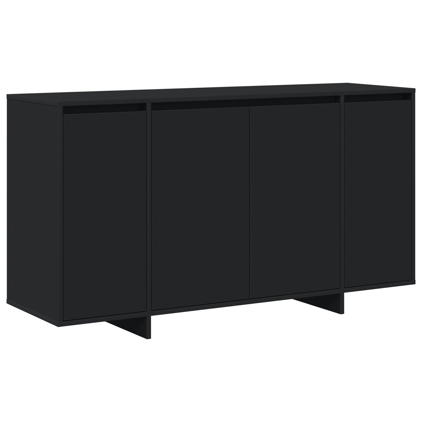 vidaXL Sideboard Schwarzes Sideboard Holzwerkstoff 135 günstig online kaufen