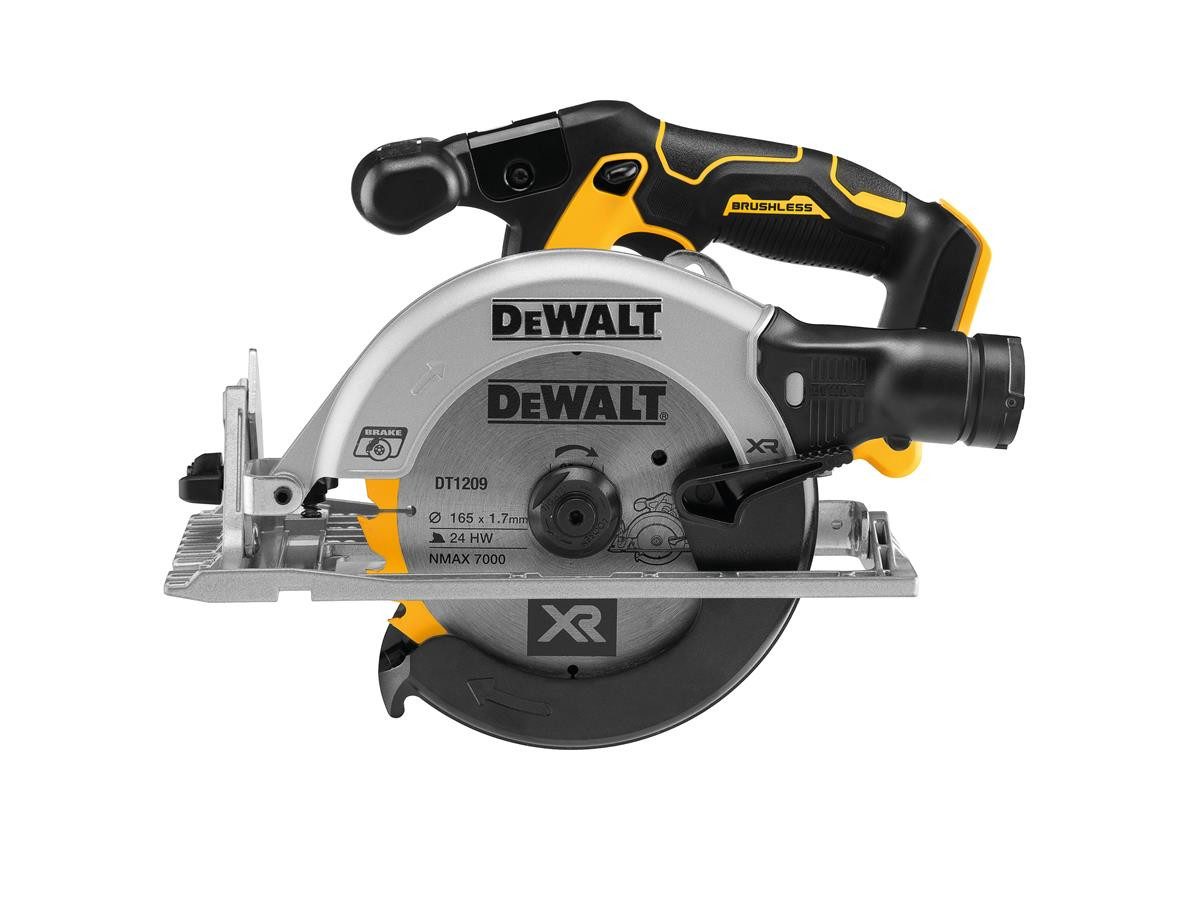DeWalt Handkreissäge Akku 18V,Basisv., ohne Akku und Ladegerät, inkl. 24 Zahn HM-Sägeblatt, im T STAK-BOX Vl