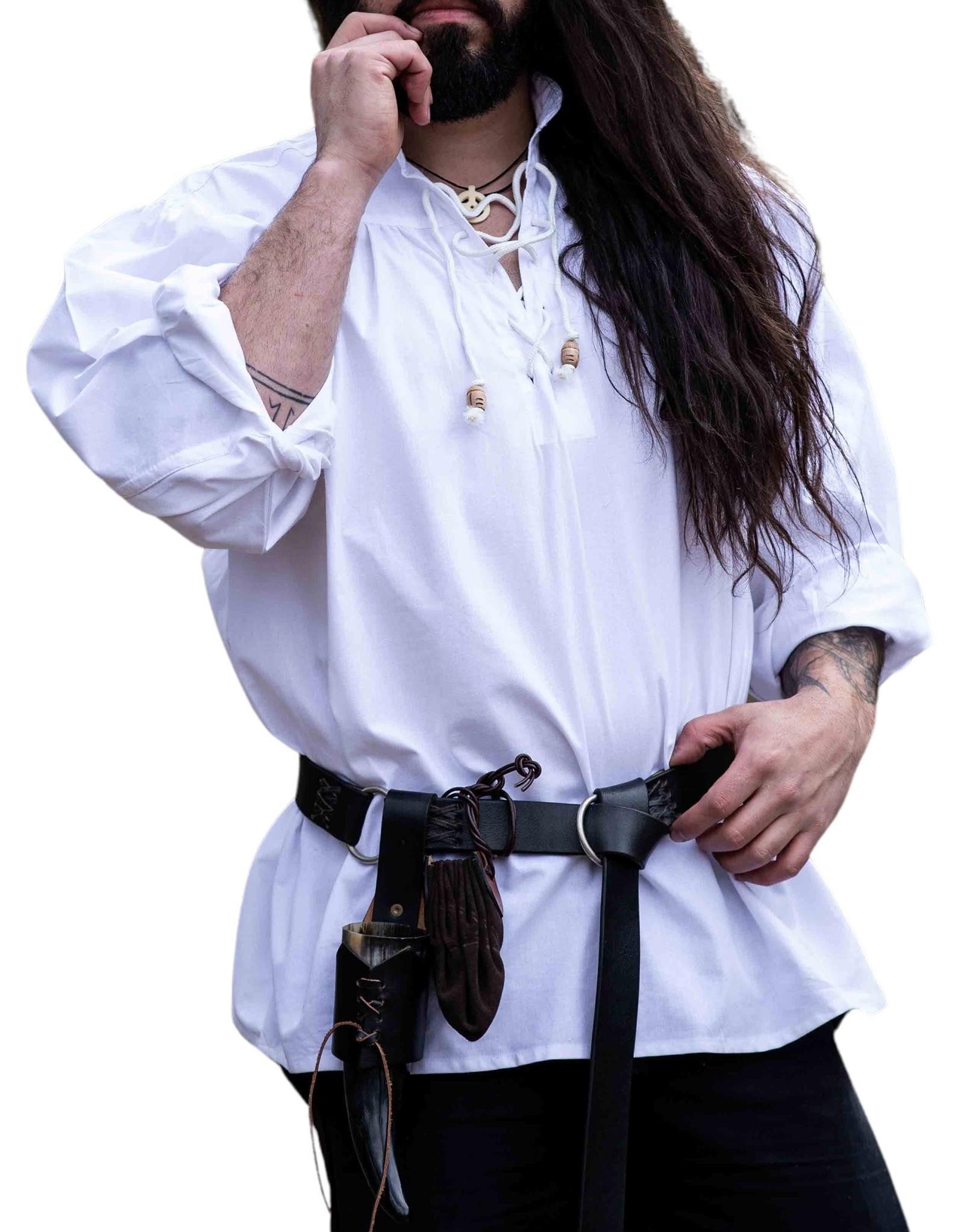 Leonardo Carbone Ritter-Kostüm Stehkragen-Schnürhemd "Friedrich", Legendäre Markenqualität für epische Abenteuer