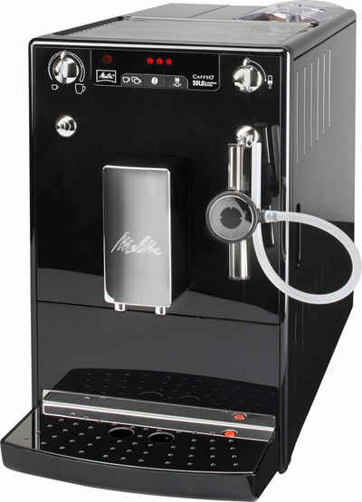 Melitta Kaffeevollautomat Solo® & Perfect Milk E 957-101, schwarz, Café crème&Espresso per One Touch, Milchsch&heiße Milch per Drehregler