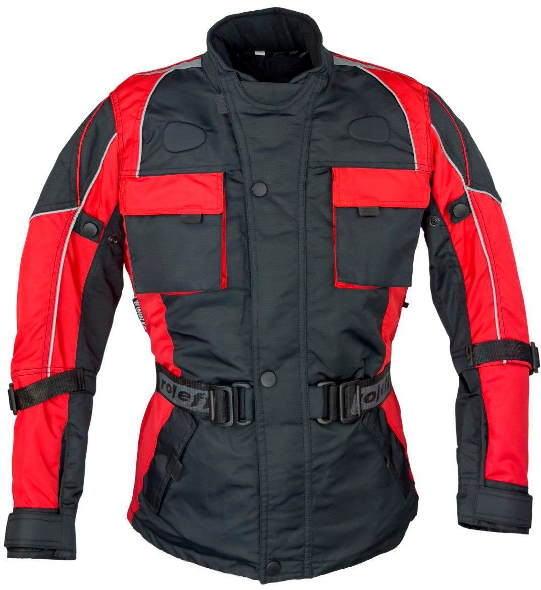 roleff Motorradjacke Kids geeignet für Kinder, mit Sicherheitsstreifen