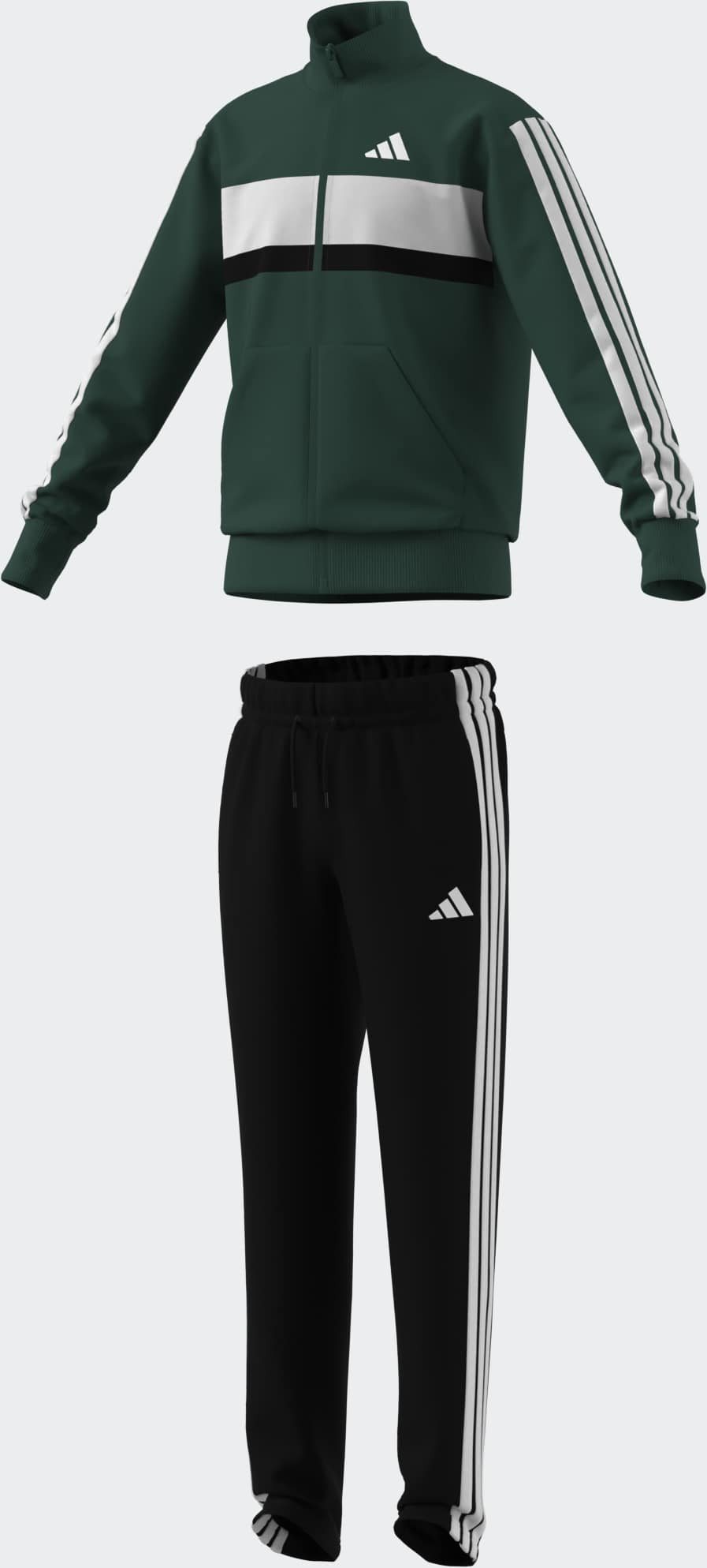 adidas Sportswear Trainingsanzug SEASONAL ESSENTIALS TIBERIO 3-STREIFEN TRICOT KIDS (2-tlg) – Bild 4 von 4