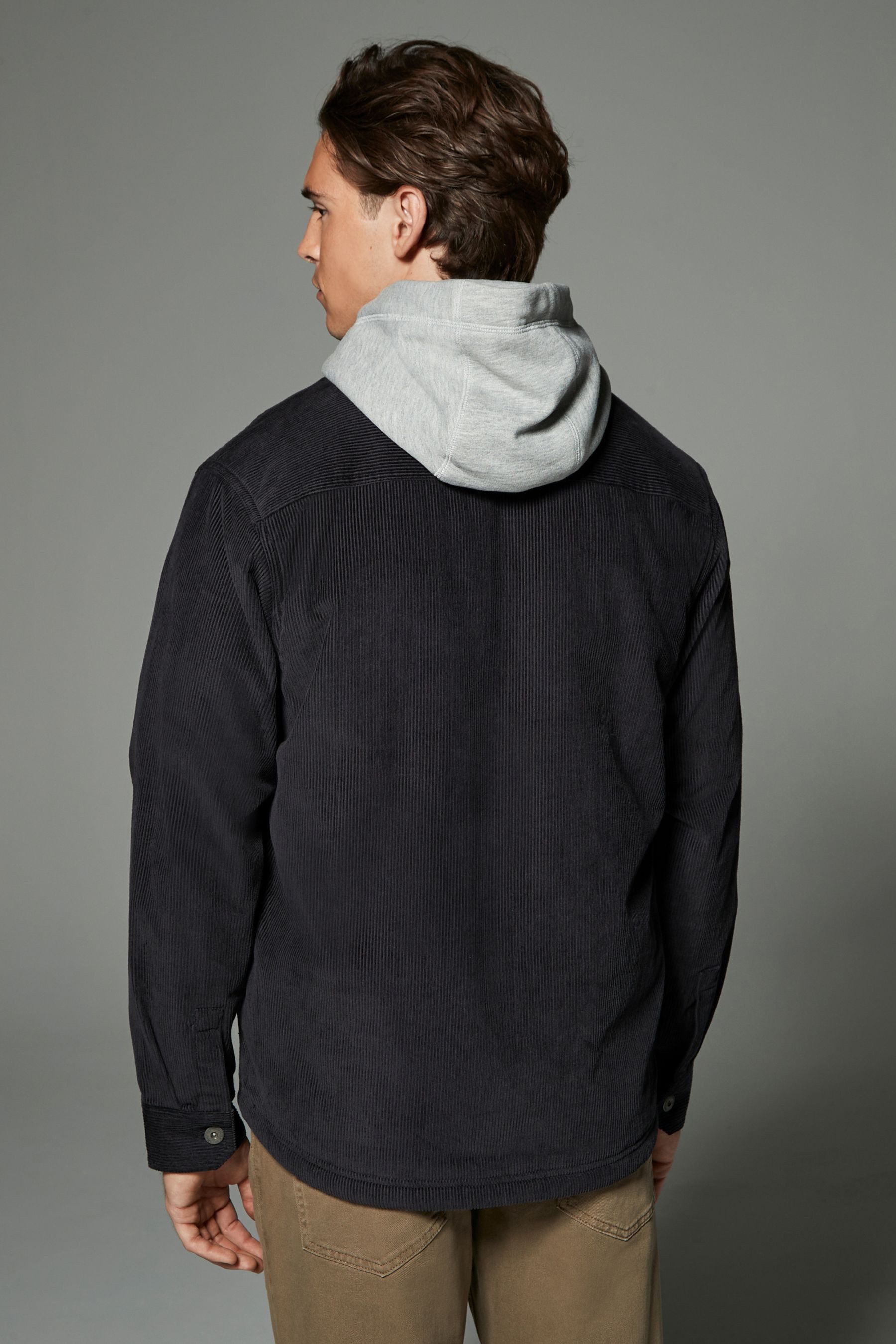Next Hemdjacke Hemdjacke aus Cord mit Borgfutter und Kapuze (1-St) günstig online kaufen