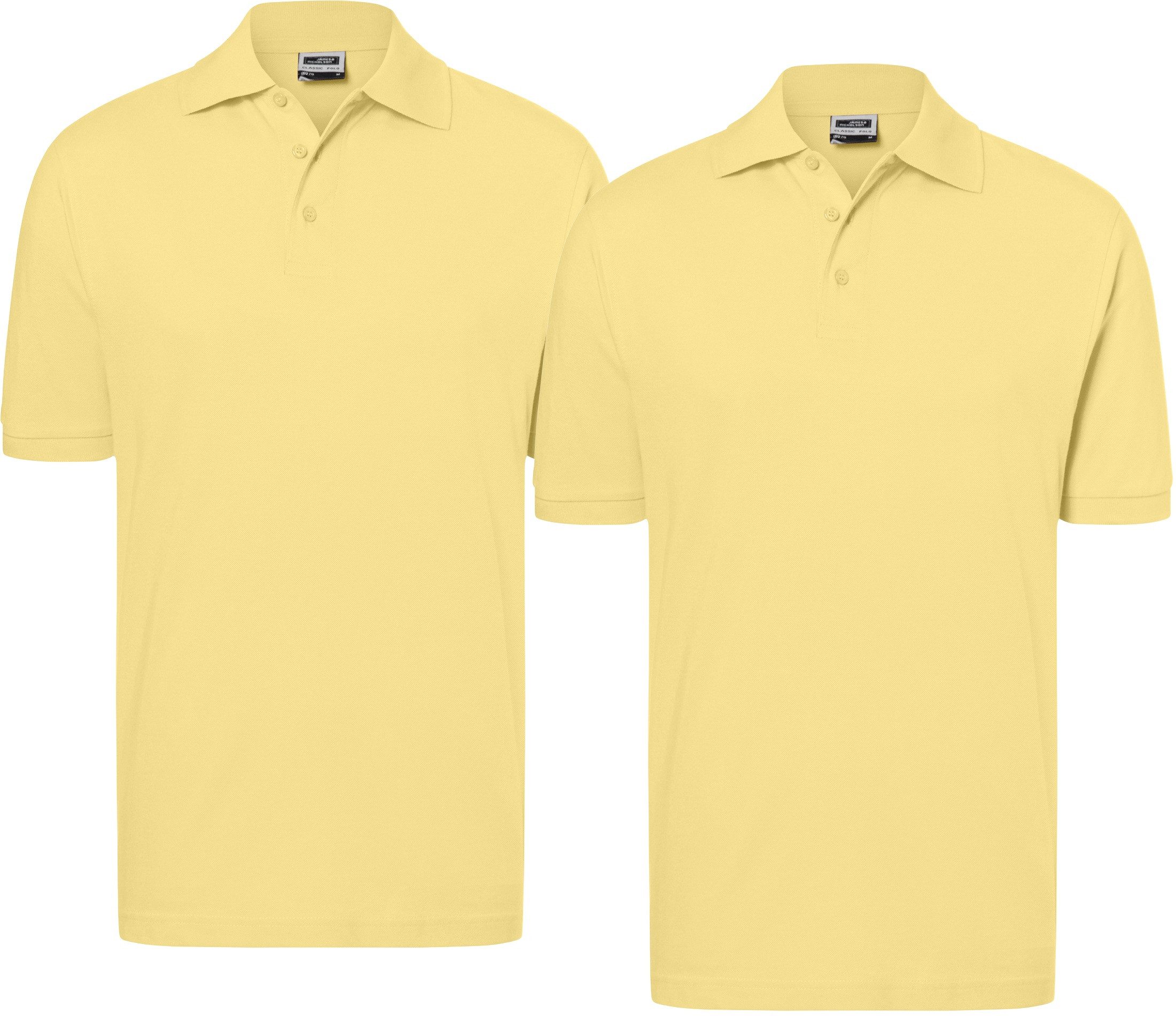 James & Nicholson Poloshirt Doppelpack Feines Herren Piqué-Polohemd mit ges günstig online kaufen