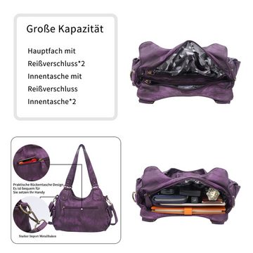 AquaBreeze Umhängetasche Fashion Handtaschen Umhängetaschen (Aus weichem Material Tragetaschen Schultertaschen), Mit verstellbaren Trägern