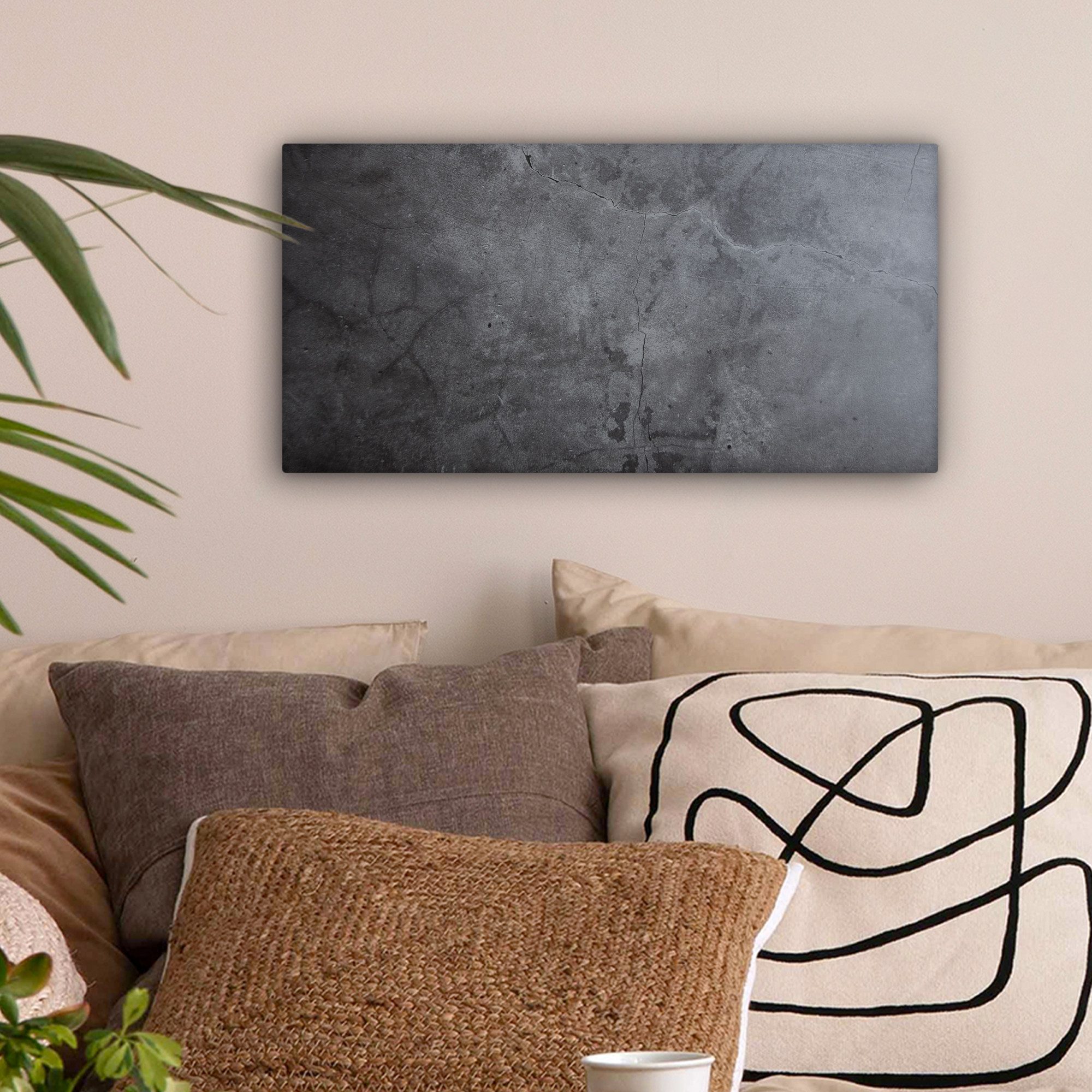 OneMillionCanvasses® Leinwandbild Panorama Industriell - Beton günstig online kaufen