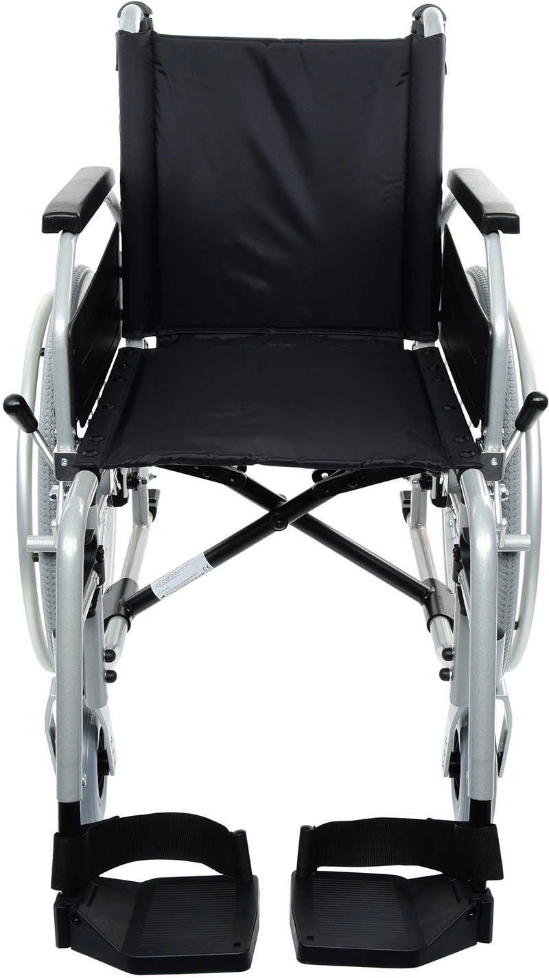 bescomedical Transportrollstuhl Primus ML 2.0, Sitzbreite 48 cm mit Trommelbremse und Standardarmlehne