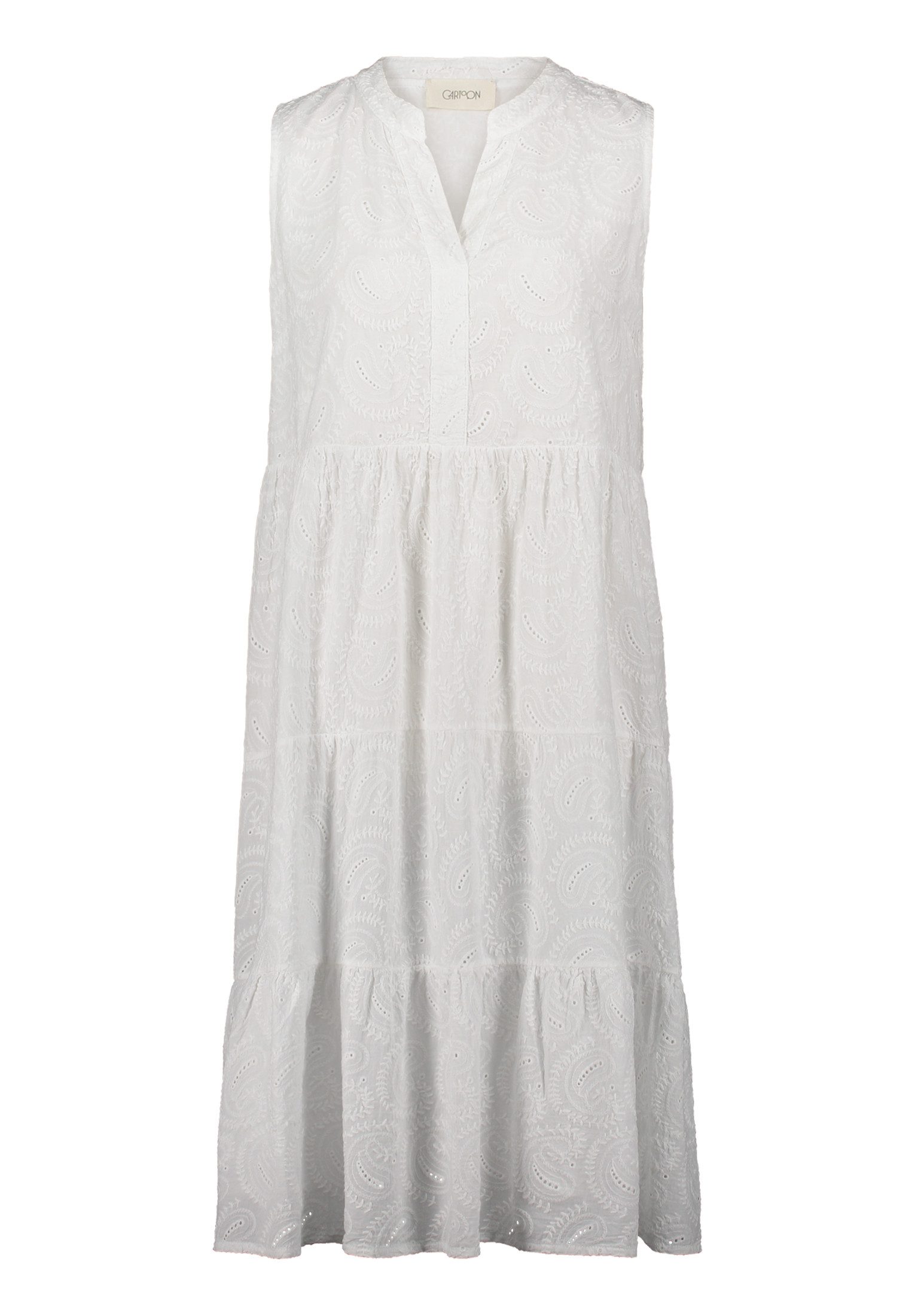 Cartoon Spitzenkleid Damen Sommerkleid Spitzenkleid mit Lochmuster Design günstig online kaufen