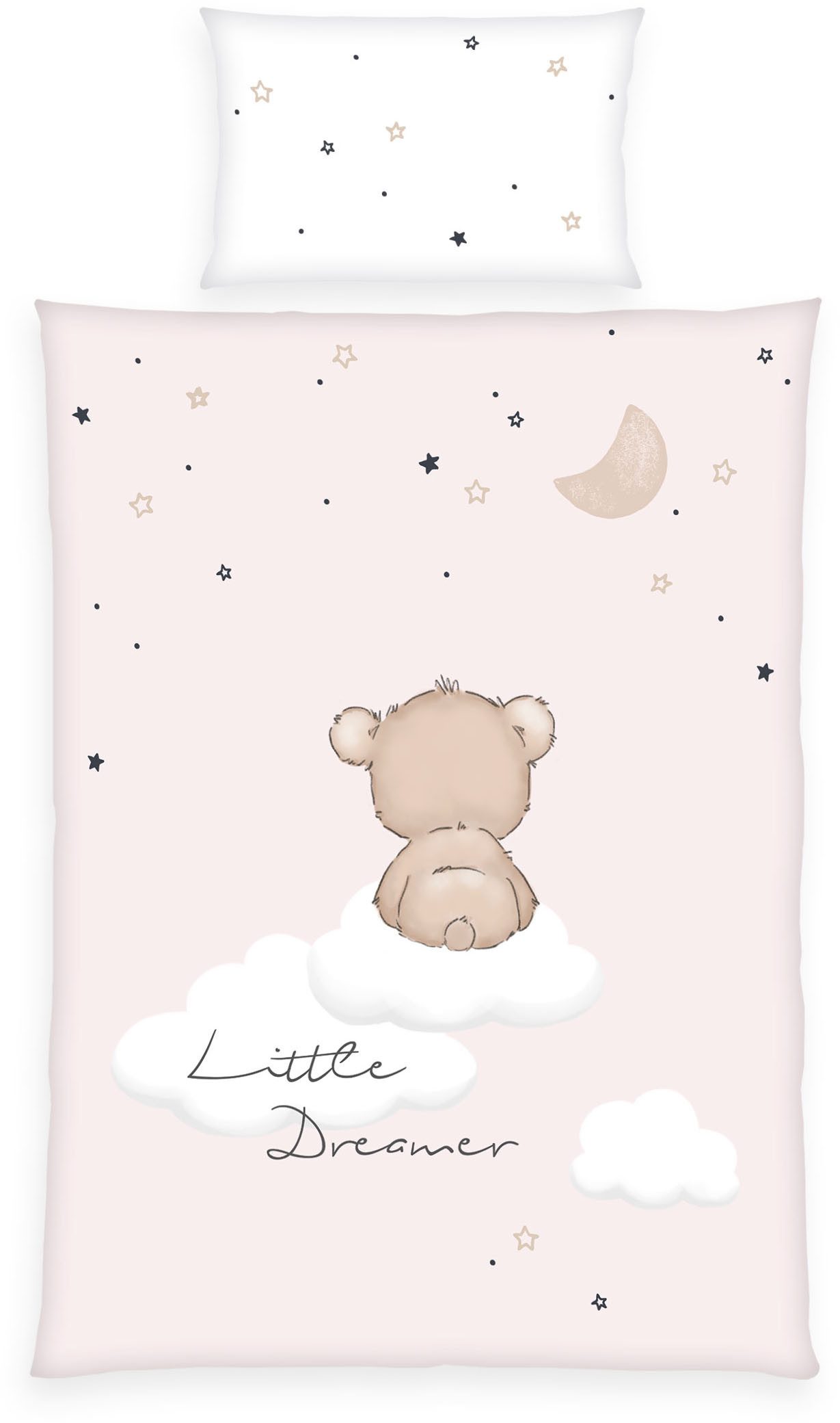 Baby Best Babybettwäsche babybest Little Dreamer, Renforcé, 2 teilig, Wendebettwäsche