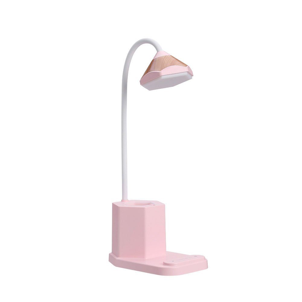 MOUTEN LED Schreibtischlampe Bleistift-Schreibtischlampe, wiederaufladbare Touch-Schreibtischlampe Rosa