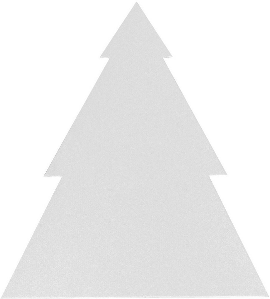 weicher 40cm, Tischdeko Oberfläche ideal mit Weihnachtsdeko, auch in 47,5 Textil, oder (Set, Primaflor-Ideen Deko-Tannenbaum x als Platzset, 4-St), Tannenbaum, Größe Untersetzer,