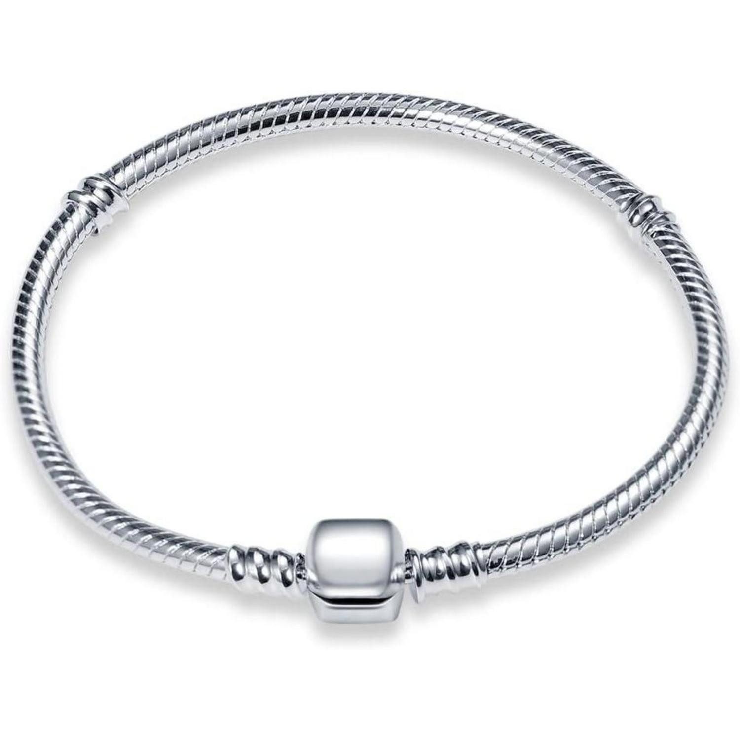 Charm-Armband Armband Damen Schlangen 925 Silber Charms SL-258 7.1 in 18 cm